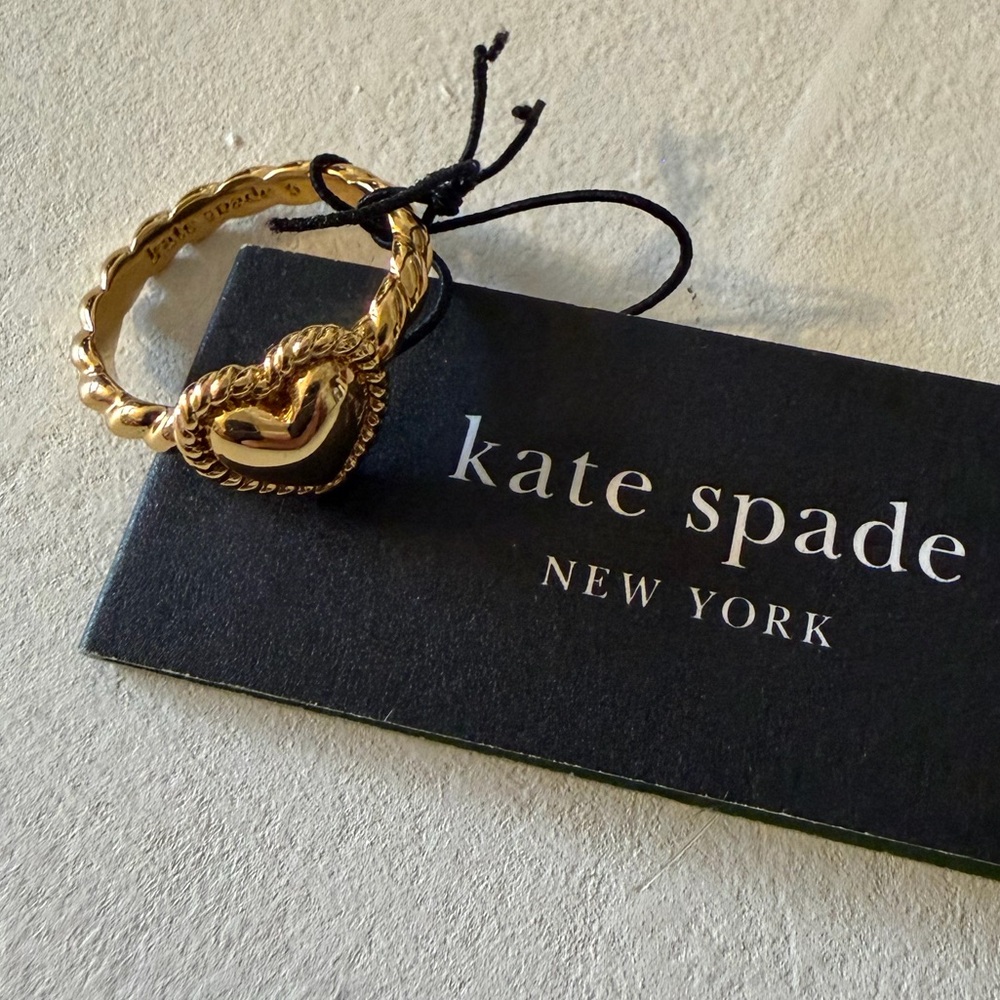 Kate Spade Golden Hour Heart Ring NWT